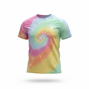 Simply Southern Youth Tie Dye Turtle Graphic T Shirt Rainbow YM